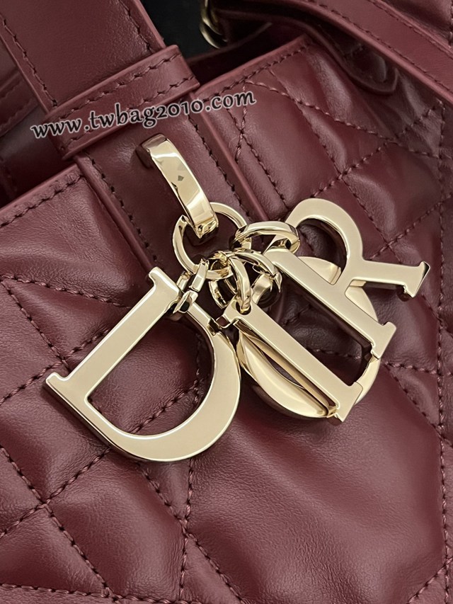 Dior专柜新款迪奥高仿原单中号黑色Toujours系列大菱格休闲女包 djfk1432